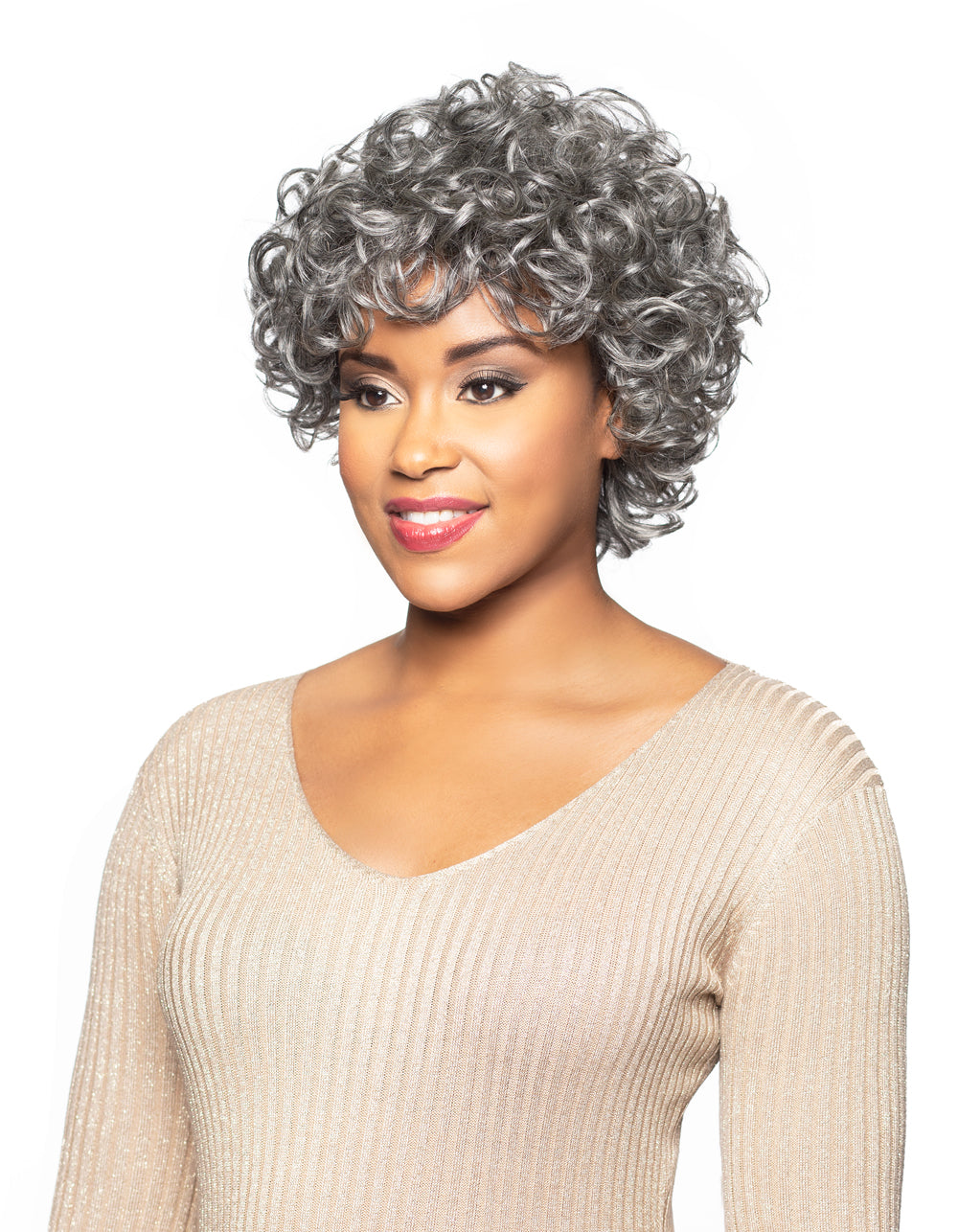 Vibrant Foxy Silver Wigs Picture for Mobile Vibrant Foxy Silver Wigs Picture for Mobile